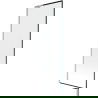 Mexen Next L Badewannenfaltwand 1-flügelig 70 x 150 cm, schwarzes Muster, gebürstetes Nickel - 895-070-000-03-70-97