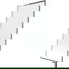Mexen Next L Badewannen-Faltwand 1-flügelig 80 x 150 cm, schwarzes Muster, gebürsteter Nickel - 895-080-000-03-70-97