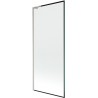 Mexen Next L vanniekraan 1-tiivaline 80 x 150 cm, must raam, harjatud nikkel - 895-080-000-03-70-97