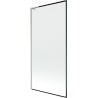 Mexen Next L pare-douche 1 volet 90 x 150 cm, motif noir, nickel brossé - 895-090-000-03-70-97