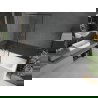 Mexen Next L Badewannen-Faltwand 1-flügelig 100 x 150 cm, schwarzes Muster, gebürstetes Nickel - 895-100-000-03-70-97