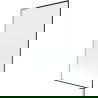 Mexen Next L Badewannen-Faltwand 1-flügelig 100 x 150 cm, schwarzes Muster, gebürstetes Nickel - 895-100-000-03-70-97