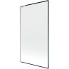 Mexen Next L vannisein 1-poolega 100 x 150 cm, must raam, harjatud nikkel - 895-100-000-03-70-97