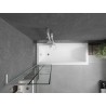 Mexen Next L vannitoa sein 1-paneelne 50 x 150 cm, must ruudustik, valge - 895-050-000-03-77-20