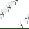 Mexen Next L badwand 1-delig 60 x 150 cm, zwart raster, wit - 895-060-000-03-77-20
