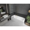 Mexen Next L vanniseinavahe uks 1-lehega 50 x 150 cm, must ruudustik, kuldne - 895-050-000-03-77-50