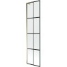 Mexen Next L vanniseinavahe uks 1-lehega 50 x 150 cm, must ruudustik, kuldne - 895-050-000-03-77-50