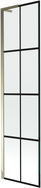 Mexen Next L vanniseinavahe uks 1-lehega 50 x 150 cm, must ruudustik, kuldne - 895-050-000-03-77-50