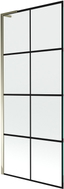 Mexen Next L vannisirm 1-leheline 80 x 150 cm, must ruudustik, kuldne - 895-080-000-03-77-50