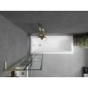 Mexen Next L vanniparavan 1-leheline 50 x 150 cm, must ruudustik, kuldne harjatud - 895-050-000-03-77-55