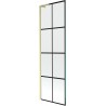 Mexen Next L vanni ekraan 1-tiivaline 60 x 150 cm, must ruudustik, kuldne harjatud - 895-060-000-03-77-55