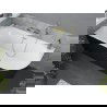 Mexen Mia freistehende linke Eckbadewanne 150 x 75 cm, weiß/schwarz, mit goldenem Überlauf - 52691507575L-50