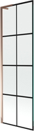 Mexen Next L vanniekraan 1 tiivaline 60 x 150 cm, must võrk, roosa kuld - 895-060-000-03-77-60