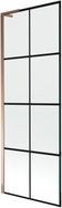 Mexen Next L vanniparavann 1-osaline 70 x 150 cm, must ruudustik, roosa kuld - 895-070-000-03-77-60