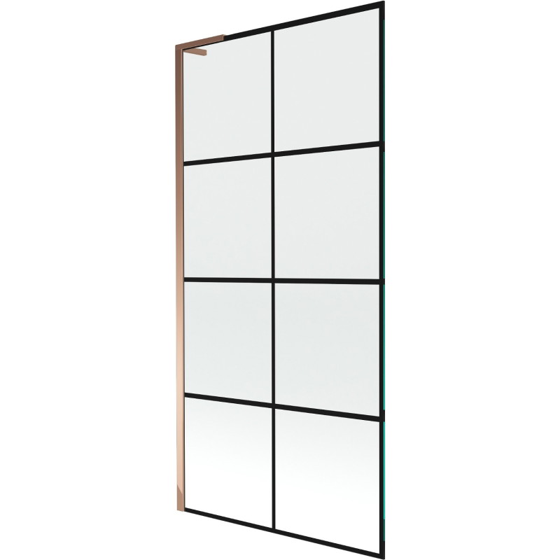 Mexen Next L vannisirm 1-leheline 90 x 150 cm, musta ruudustikuga, roosakaskuld - 895-090-000-03-77-60
