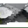 Mexen Mia vrijstaande hoekbad links 160 x 75 cm, wit/zwart, overloop chroom - 52691607575L-01