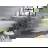 Baignoire Mexen Mia droite autonome 160 x 75 cm, blanche, évacuation chromée - 52691607500P-01