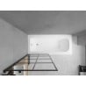 Mexen Vega rechteckige Wanne 150 x 70 cm mit Verkleidung und 1-flügeliger Duschwand 80 cm, schwarzes Fixmuster - 550115070X9308?