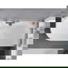 Mexen Mia vrijstaande hoekbadkuip rechts 160 x 75 cm, wit, overloop in geborsteld koper - 52691607500P-65
