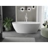 Mexen Eris freistehende Badewanne 155 x 80 cm, weiß, Überlauf weiß - 53441558000-20