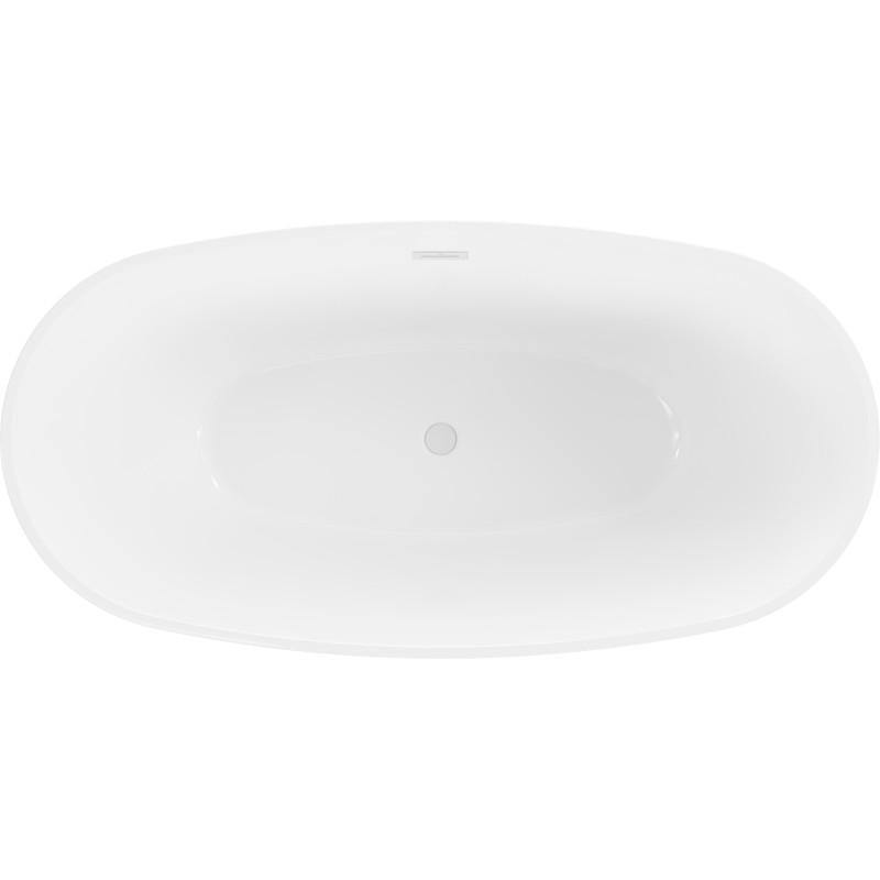 Mexen Eris vabaltseisev vann 155 x 80 cm, valge, valge ülevool - 53441558000-20
