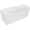 Mexen Mia freistehende linke Badewanne 170 x 80 cm, weiß, Überlauf weiß - 52691708000L-20