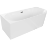 Baignoire Mexen Mia en coin gauche 170 x 80 cm, blanche, bonde noire - 52691708000L-70