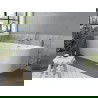 Mexen Mia vrijstaande hoekbadkuip links 170 x 80 cm, wit, overloop geborsteld nikkel - 52691708000L-97