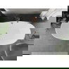 Mexen Eris vrijstaande badkuip 155 x 80 cm, wit, geborsteld koper overloop - 53441558000-65