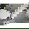 Mexen Eris vrijstaande badkuip 155 x 80 cm, wit, overloop gun metal - 53441558000-95