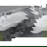 Mexen Mia vrijstaande hoekbad rechts 170 x 80 cm, wit, overloop gun grijs geborsteld - 52691708000P-66