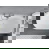 Mexen Mia vrijstaande hoekbad rechts 170 x 80 cm, wit, overloop gun grijs geborsteld - 52691708000P-66