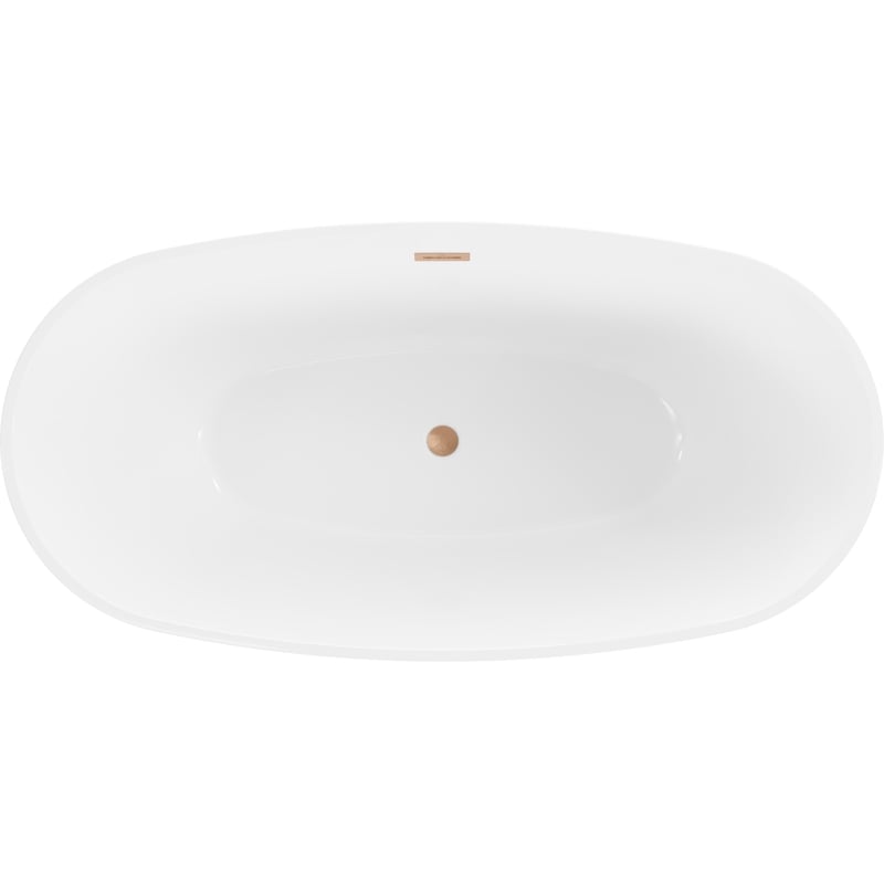Mexen Eris vabaltseisev vann 170 x 80 cm, valge, mattvask ülevool - 53441708000-65