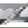 Mexen Mia vrijstaande rechthoekige badkuip 170 x 80 cm, wit/zwart, overloop chroom - 52691708075P-01