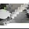 Mexen Eris vrijstaande badkuip 170 x 80 cm, wit/zwart, overloop gun metal - 53441708075-95