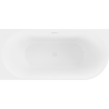 Mexen Mia vrijstaande hoekbad links 180 x 80 cm, wit, witte overloop - 52691808000L-20