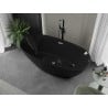 Mexen Eris baignoire autoportante 170 x 80 cm, noire, trop-plein chrome - 53441708070-01