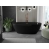 Mexen Eris vabaltiseisev vann 170 x 80 cm, must, roosa kuld ülevool - 53441708070-60