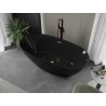 Mexen Eris vabaltseisev vann 170 x 80 cm, must, harjatud vask ülevooluga - 53441708070-65