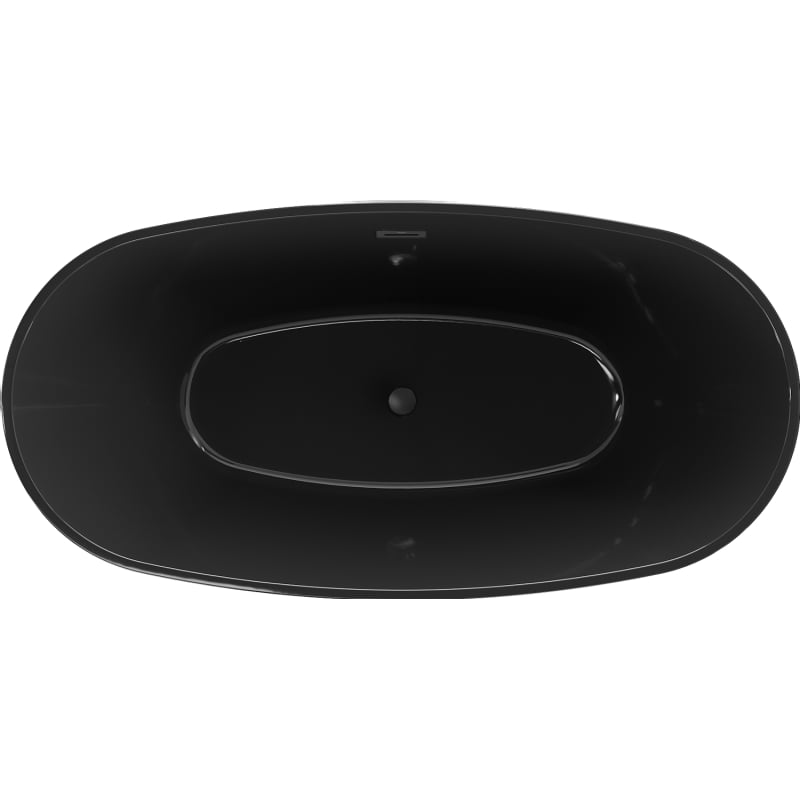 Mexen Eris vann vabad 170 x 80 cm, must, ülejooks must - 53441708070-70