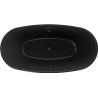 Mexen Eris Samostojeća kada 170 x 80 cm, crna, crni preljev - 53441708070-70