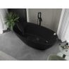 Mexen Eris freistehende Badewanne 170 x 80 cm, schwarz, schwarze Überlauf - 53441708070-70