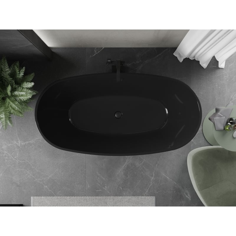 Mexen Eris vann vabad 170 x 80 cm, must, ülejooks must - 53441708070-70