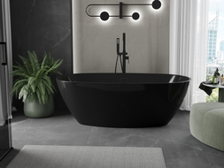 Mexen Eris vann vabad 170 x 80 cm, must, ülejooks must - 53441708070-70