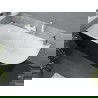 Mexen Mia freistehende linke Ecke Badewanne 180 x 80 cm, weiß/schwarz, Überlauf weiß - 52691808075L-20