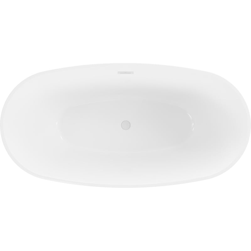 Mexen Eris vabaltiseisev vann 180 x 80 cm, valge, valge ülevool - 53441808000-20
