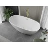 Mexen Eris vabadeltiseisja vann 180 x 80 cm, valge, ülevool kuldne harjatud - 53441808000-55