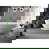 Mexen Eris vrijstaande badkuip 180 x 80 cm, wit, overloop geborsteld koper - 53441808000-65