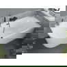 Mexen Mia vrijstaande hoekbad rechts 180 x 80 cm, wit, zwarte overloop - 52691808000P-70