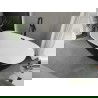 Mexen Eris Badewanne freistehend 180 x 80 cm, weiß/schwarz, schwarzer Überlauf - 53441808075-70